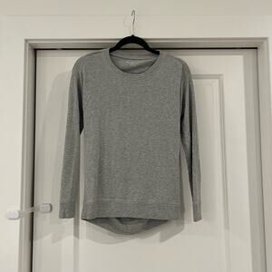 Beyond Yoga Women's Longsleeve Shirt Open Back Grey Size‎ Small